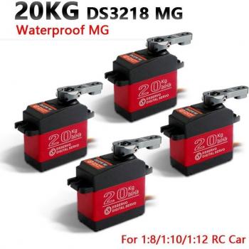 Servo numérique 20 KG DS3218 PRO - 4 pièces, haute vitesse et couple pour voitures RC 1/8 1/10