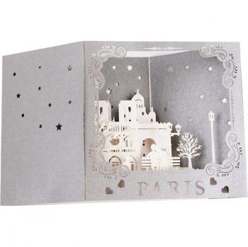 3D Pop-Up Sculpture Cards for Christmas, Birthday, and Valentine's Day