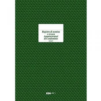 Registro nomina/revoca amministratore - 297 x 210mm - 16 fogli - Edipro