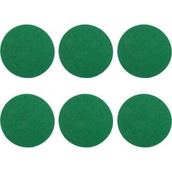Tampons en feutre pour Air Hockey - 6 pièces vertes