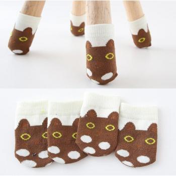 4Pcs Colorful Non-Slip Chair Leg Socks