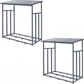 Soporte de Madera Antracita para Exterior