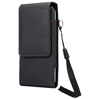 Funda de Piel Sintética con Clip Giratorio 360 para BLU G50 Plus - Negra