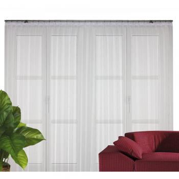 WIRTH White Curtain 750 x120 cm – Polyester – Store