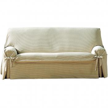 Giovanna Canapé Couverture 3 places – Tissu Écru