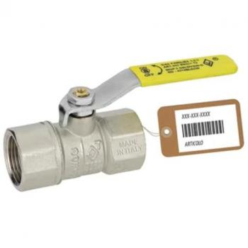 Valvola a sfera gas ff con leva lunga mod. dakota f-brico 3/4 faidf