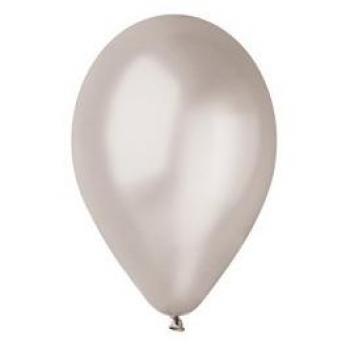Palloncini in lattice metallizzati - D 26 cm - Argento - Conf. 16 pezzi