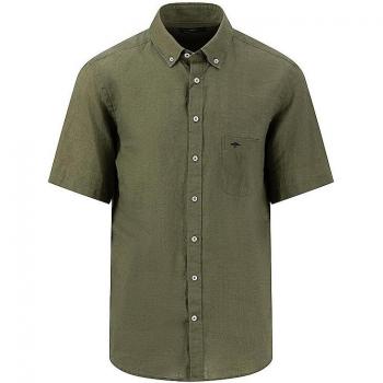 FYNCH-HATTON Freizeithemd aus Leinen mit Button-Down-Kragen Modell 'Summer' - Herren - GRÜN - 3XL