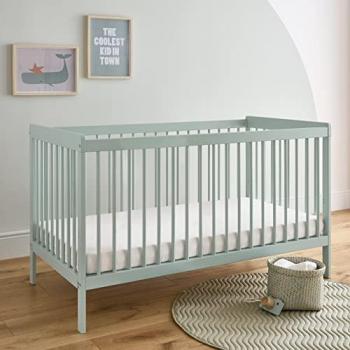 CuddleCo Nola Cot Bed - Sage Green