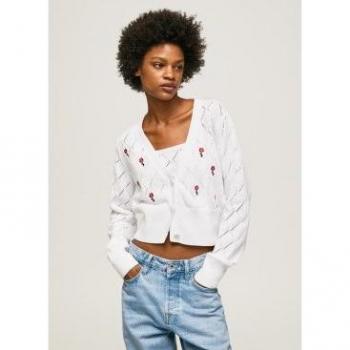 Cárdigan Abotonado de Flores para Mujer Pepe Jeans