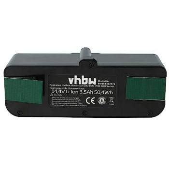 Batteria compatibile iRobot Roomba 965, 960, 980, 985, Serie 800, Serie 600, Serie 900 (3500mAh, 14,4V, Li-Ion) - Vhbw