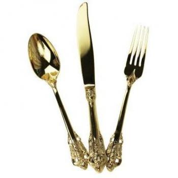 Luxe Gold Matte Cutlery Set