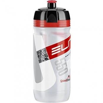 Bidón 550 ml Elite Corsa Trasparent Rojo