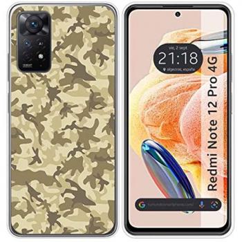 Funda Silicona Diseño Camuflaje Xiaomi Redmi Note 12 Pro 4G