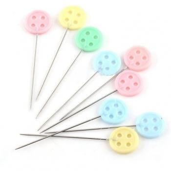 100pcs Mixed Color Flower Head Pins for Sewing