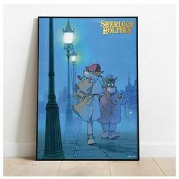 Tableau Sherlock Holmes 35x50 cm - Studio Ghibli, Sherlock et Watson