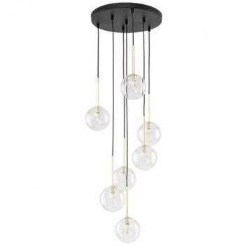 Elegante Pendelleuchte Metall Glas Ø 37 cm