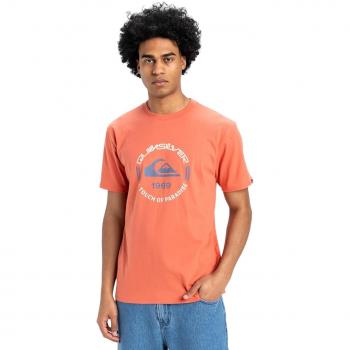 Quiksilver Camiseta Hombre Roja XL Logo Redondo