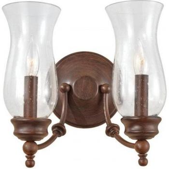 Netlighting Pickering Lane 2 Light Indoor Candle Wall Light Antique Bronze E14