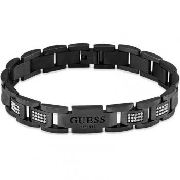 Bracciale Uomo Guess Frontiers in Acciaio Nero JUMB01342JWGMT-U