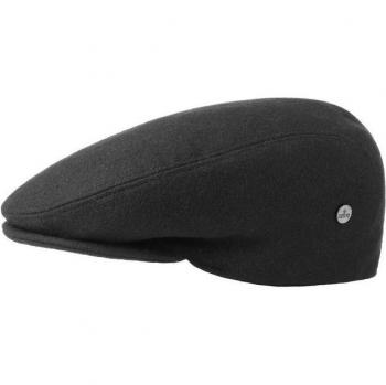 Boston Teflon Flatcap in Schwarz