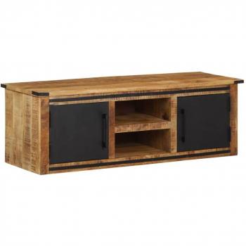 Mango Solid Wood TV Cabinet with Doors 105x35x36 cm vidaXL
