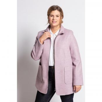Cappotto con collo alto arancione donna taglia 48/50