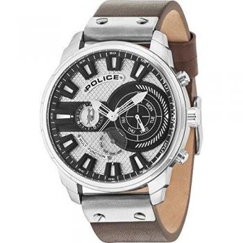POLICE - Orologio Quarzo Uomo Cinturino Pelle PL15217JS.04A