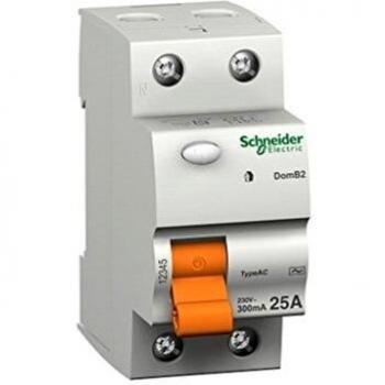 Interruptor diferencial 2P 25A 30mA AC vivienda Schneider 15244