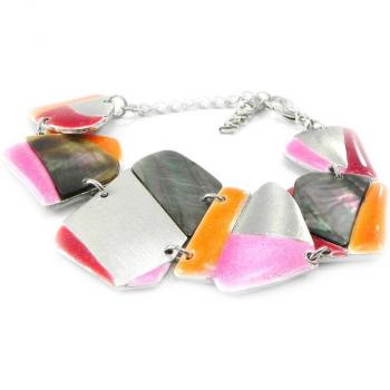 Bracciale Creazione Bora Bora NOA I5251 in Rosso, Arancio e Violetto