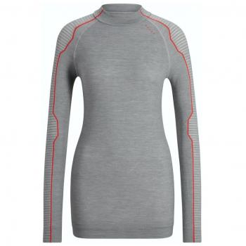 T-shirt à manches longues en laine Falke Wool-Tech Femme Gris