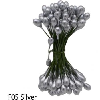 50pcs 10mm Double Headed Pearl Flower Stamen for Wedding Decorations