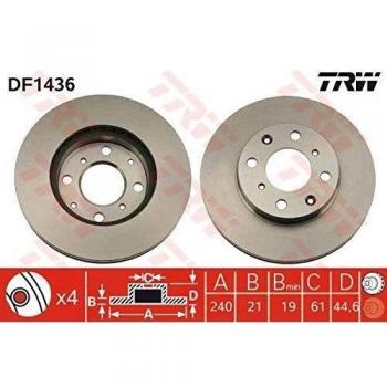 Disco de freno TRW DF1436