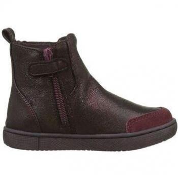 Bottines Fille Mod'8 Bordeaux – Style Vintage à Zipper