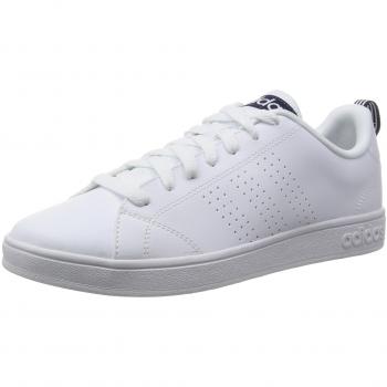 Adidas Advantage Clean VS, Baskets Basses Homme, Blanc / Bleu marine, 44 EU