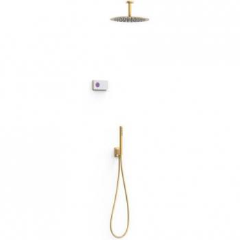 TRES 09286567OM Shower Tech Grifo Blue Edition Ducha Oro Mate 24K