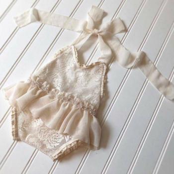 Vestido Halter para niña recién nacida
