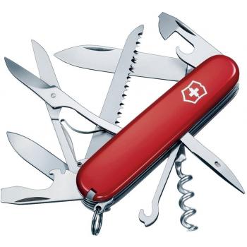 Victorinox Huntsman Red Large‑Blade Multi‑Tool Pocket Knife
