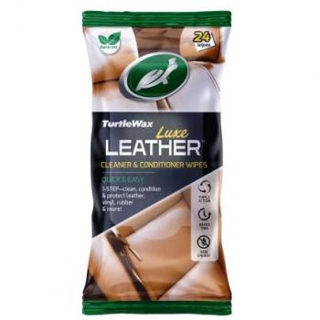 Turtle Wax Luxe Leather Cleaner & Conditioner Wipes