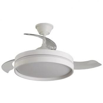 Fabrilamp Ventilatore da Soffitto Dimmerabile DC “Mandarin” 72 W, 3 CCT, 7200 lm – Bianco
