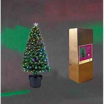 2Ft/60cm Berries Balls Fibre Optic Christmas Tree LED Pre-Lit