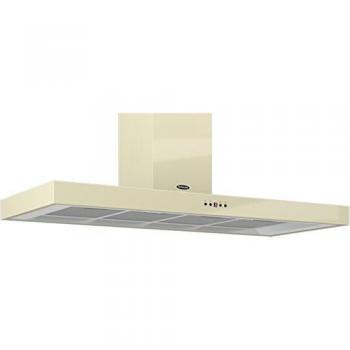 Glossy Cream Ceiling Mount Hood – 120 cm Width