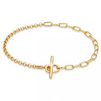 Elli Charm-Armband mit T-Bar Verschluss aus 925 Silber