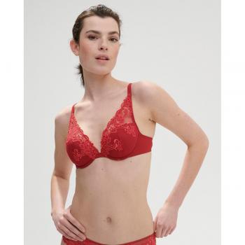 Simone Prle Red 36B Triangle Bra