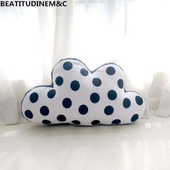 Black & White Cloud Plush Pillow