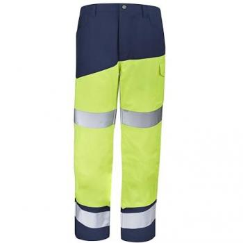 Pantalone SafeXP Fluo Giallo/Blu Marine L Fr48‑50