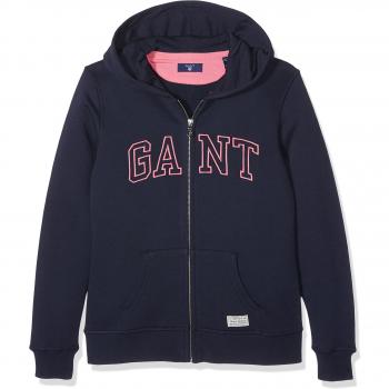 Gant O.Gant Full Zip Hoodie, Capucha para Niños, Azul