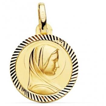 Inmaculada Romero Virgen Francesa Medalla Oro 9k