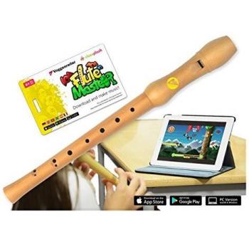 Voggenreiter - Flute Master App mit Ahorn-Blockflöte bar. GW