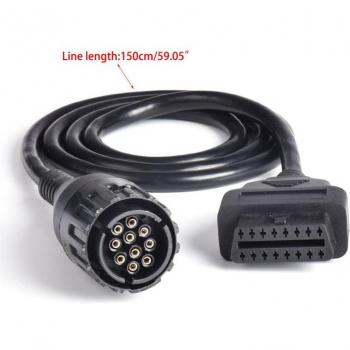 BMW Motorcycle OBD Diagnostic Scanner Adapter 10 to 16 Pin ICOM D Cable 57BA